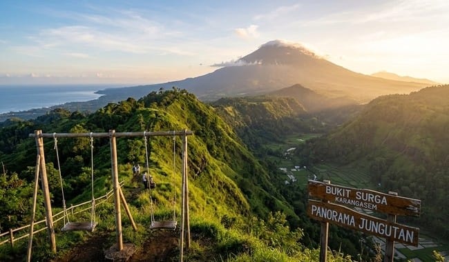 Bukit Surga Bali, Menikmati Panorama Gunung dan Perbukitan Karangasem