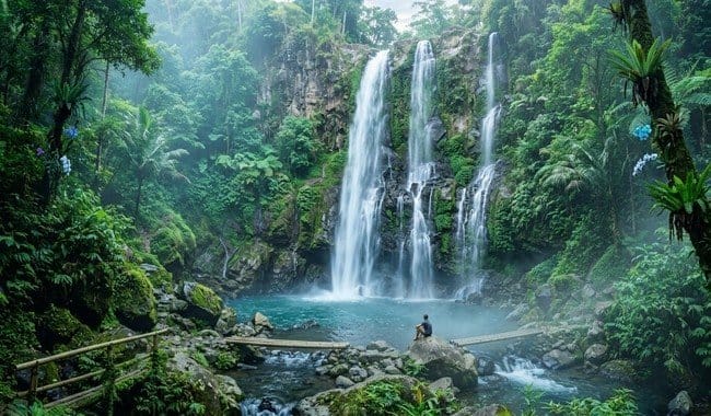 Air Terjun Pengempu Tabanan  Pesona Alam Cau Belayu