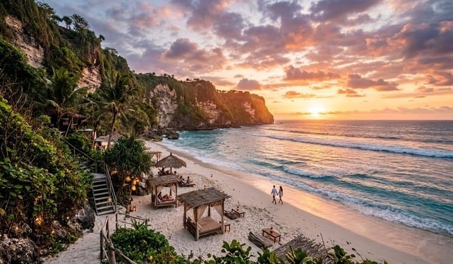 Karma Beach Bali, Pantai Eksotis dengan Suasana Santai di Selatan Bali