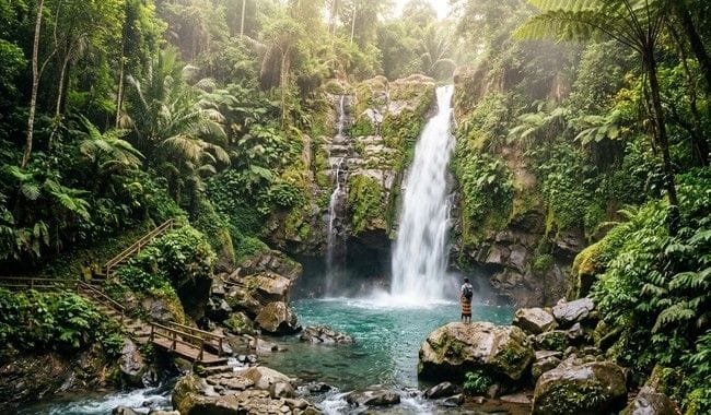 Sumampan Waterfall Bali Pesona Air Terjun Alami di Tengah Suasana Pedesaan Gianyar
